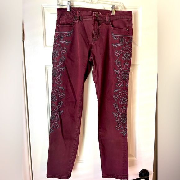 BDG Mid Rise Twig Ankle Jeans with Embroidery- Size 29 - Picture 1 of 7